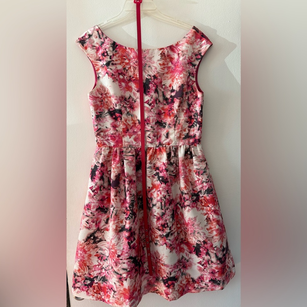 Fancy floral vintage vibe dress- accessory sold separately